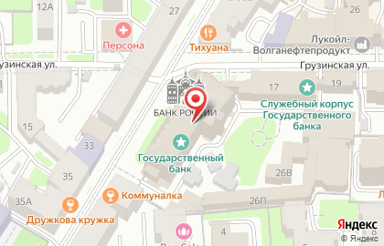 Центральный Банк рф по Нижегородской Области на карте