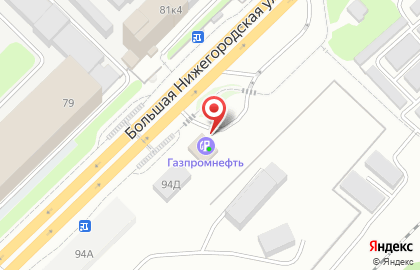 Автомойка Газпромнефть на Большой Нижегородской улице на карте