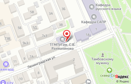 ТГМПИ на улице Ленинградской на карте