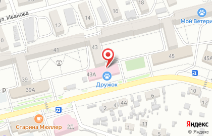 Торговая компания Интермед в Железнодорожном районе на карте