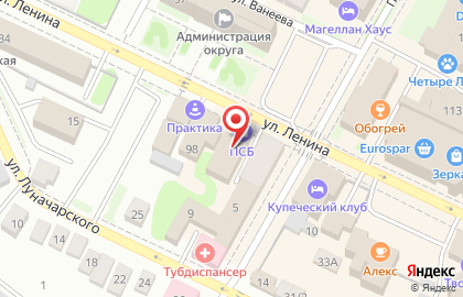 ПСБ на улице Ленина на карте