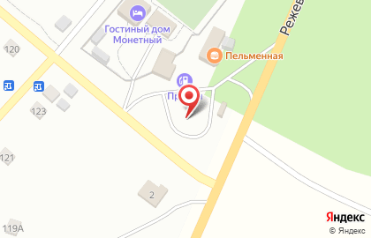 Нягань-газ на Режевском тракте на карте