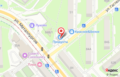 Продуктовый магазин Лоза в Пролетарском районе на карте