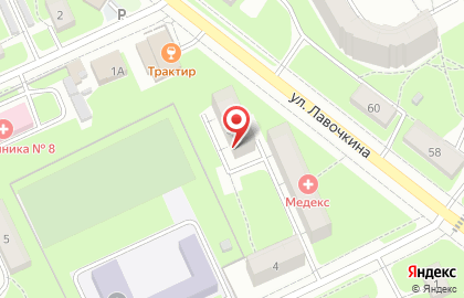 Медея на улице Лавочкина на карте