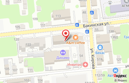 ОАО Банкомат, Банк Москвы на Бакинской улице на карте