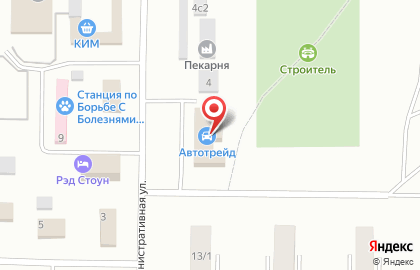 Страховая компания Росгосстрах на Административной улице на карте