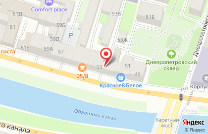 Мастер Профиль на набережной Обводного канала на карте