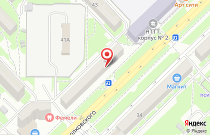 Сервис заказа легкового и грузового транспорта Максим на улице Циолковского на карте