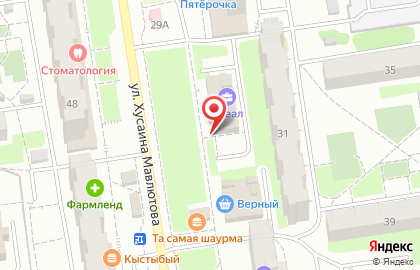 Банкомат АК Барс на улице Хусаина Мавлютова на карте