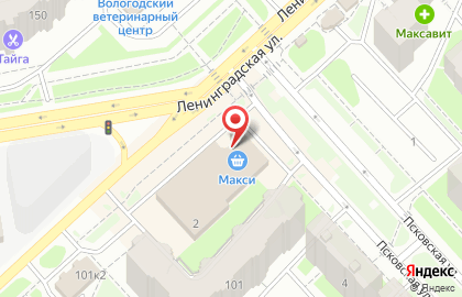 Магазин кондитерских товаров Сладкоежка на Псковской улице на карте