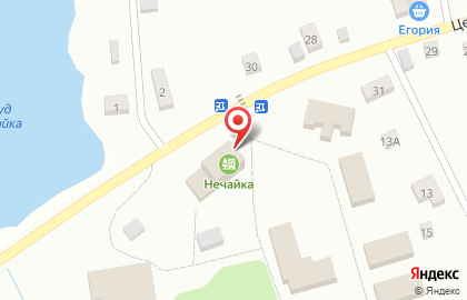 Необычный детский лагерь Нечайка на Центральной улице на карте