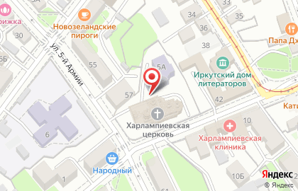 Церковная лавка, Харлампиевский Михайло-Архангельский храм на карте