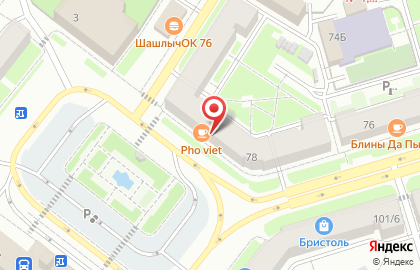 Продуктовый магазин в Ярославле на карте