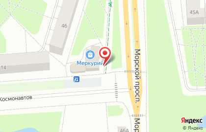 Магазин у дома Бристоль на улице Советских Космонавтов в Северодвинске на карте