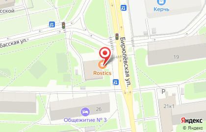 Ресторан быстрого питания KFC на Бирюлёвской улице на карте