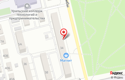 Продуктовый магазин Вега в Чкаловском районе на карте