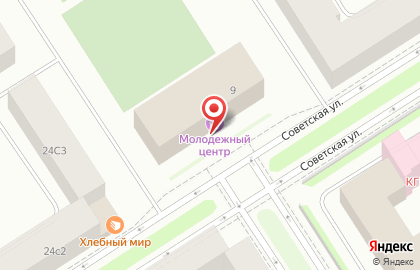 Молодежный центр в Красноярске на карте