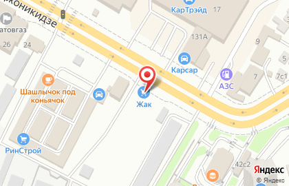 Торговая компания Ж.а.к. в Заводском районе на карте