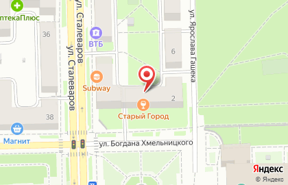Право на улице Сталеваров на карте