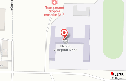 Основная общеобразовательная школа-интернат для учащихся, воспитанников с ограниченными возможностями здоровья №32 на карте