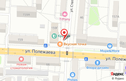 Киоск по продаже деревенского молока на улице Полежаева на карте