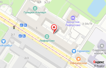 Гарнизон на Красноказарменной улице на карте
