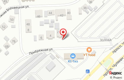 Сауна на Прибрежной на карте