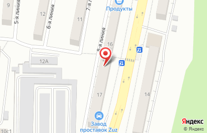 Продуктовый магазин в Челябинске на карте
