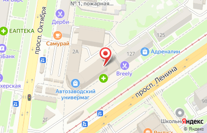 Магазин постельных принадлежностей в Автозаводском районе на карте