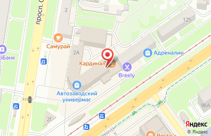 Торговая компания Арго в Автозаводском районе на карте