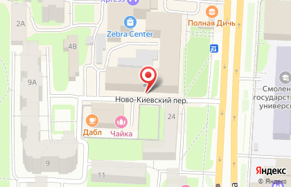 Смоленский институт бизнеса и предпринимательства на карте
