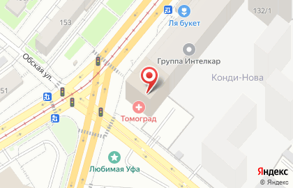 Диагностический центр Томоград-Уфа Премиум на улице Менделеева на карте