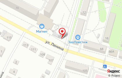 Продовольственный магазин Смак на улице Ленина на карте