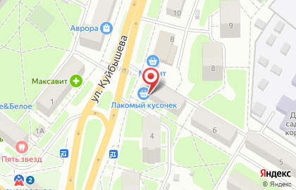 Продуктовый магазин Лакомый кусочек в Московском районе на карте