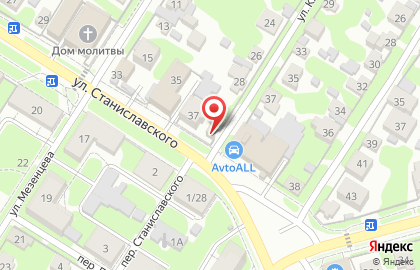 Магазин автозвука и автоаксессуаров на улице Станиславского на карте