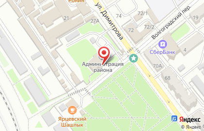 Володарская районная администрация г. Брянска на карте