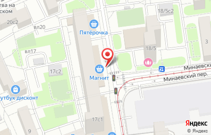 Супермаркет Магнит в Москве на карте