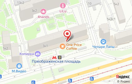 Ювелирный магазин 585Gold на Преображенской площади на карте
