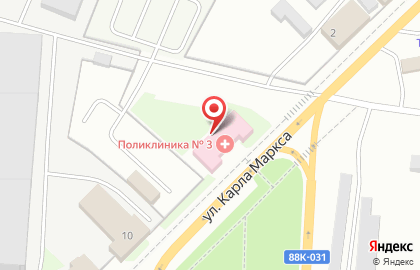 Городская больница №1, г. Волжск на улице Карла Маркса на карте