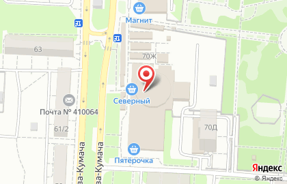 Киоск по продаже хлебобулочных изделий в Ленинском районе на карте
