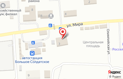Супермаркет Магнит на улице Мира на карте