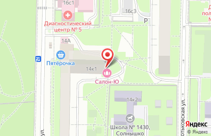 Салон красоты в Москве на карте