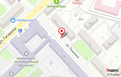 Азбука окон на улице Пушкина на карте