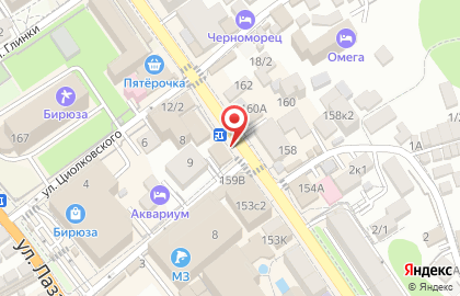 Магазин фастфудной продукции в Лазаревском районе на карте