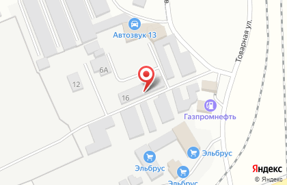 Автомойка Водолей на Товарной улице на карте