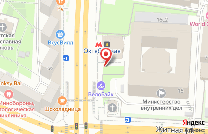 Газетный киоск Медиа-Селект на Житной улице на карте