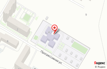 Детский сад Василёк №128 на Прогрессивной улице на карте