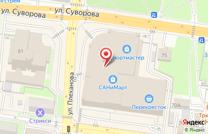 Ювелирный салон Sunlight в Железнодорожном районе на карте
