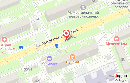Продуктовый магазин в Красноярске на карте