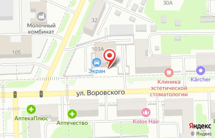 ООО МЭК на улице Воровского на карте